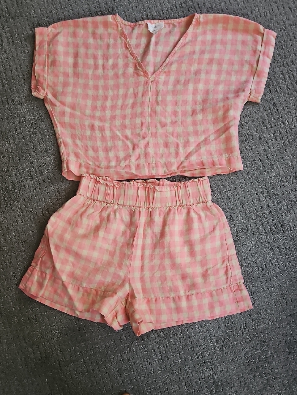 Lou & Grey Pink Gingham Women's Shorts